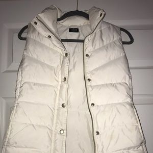 J Crew XS white vest